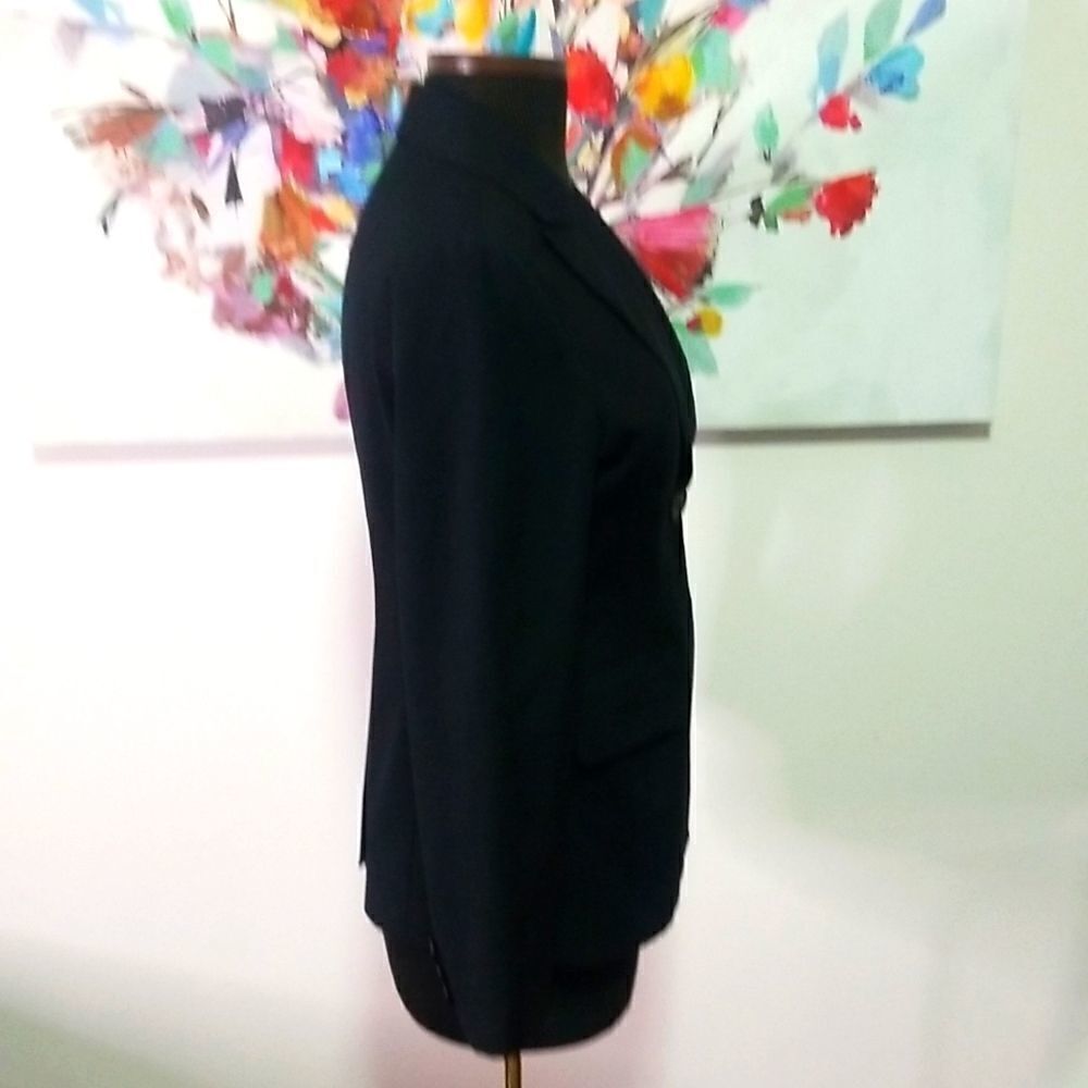 Black One Button Blazer Size Small - image 7